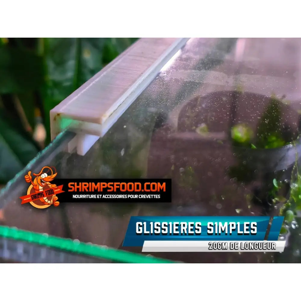 Glissières simples pour aquarium