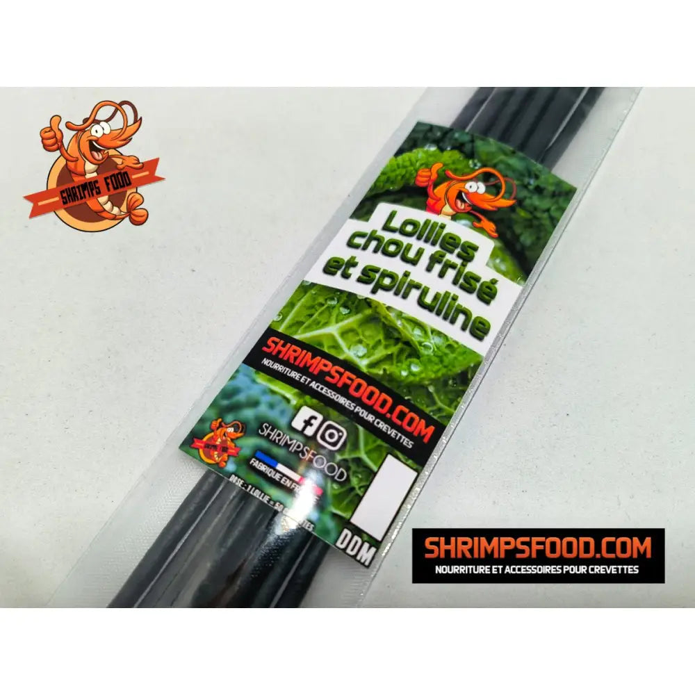 Lollies pour crevettes chou frisé spiruline