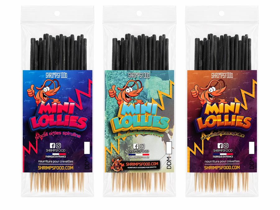 Pack mini lollies pour crevettes
