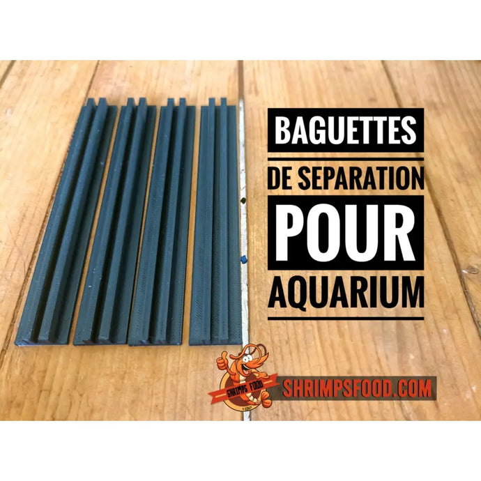Baguettes de separation pour aquarium