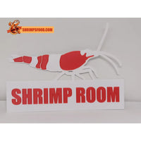 Décoration crevette personnalisable - Blanc/rouge - Décorations pour aquariums