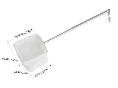 Épuisette aquarium télescopique