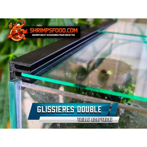 Glissieres double pour aquarium - Aquariums