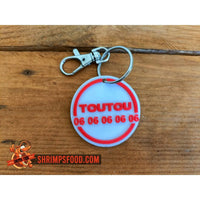 Médaillon pour chien personnalisable - Blanc et rouge