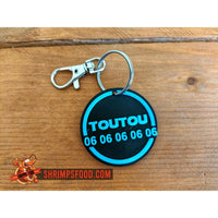 Médaillon pour chien personnalisable - Noir et bleu