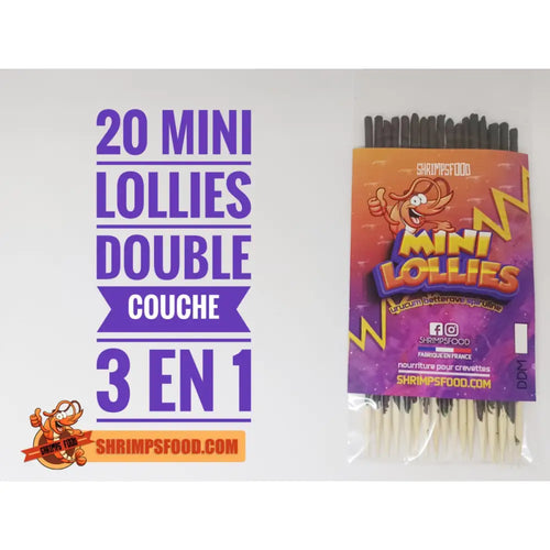 Mini lollies pour crevettes - nourriture crevettes aquarium
