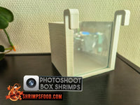Photo Box blanche pour photographie de crevettes d’aquarium