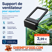 Support ventilateur aquarium