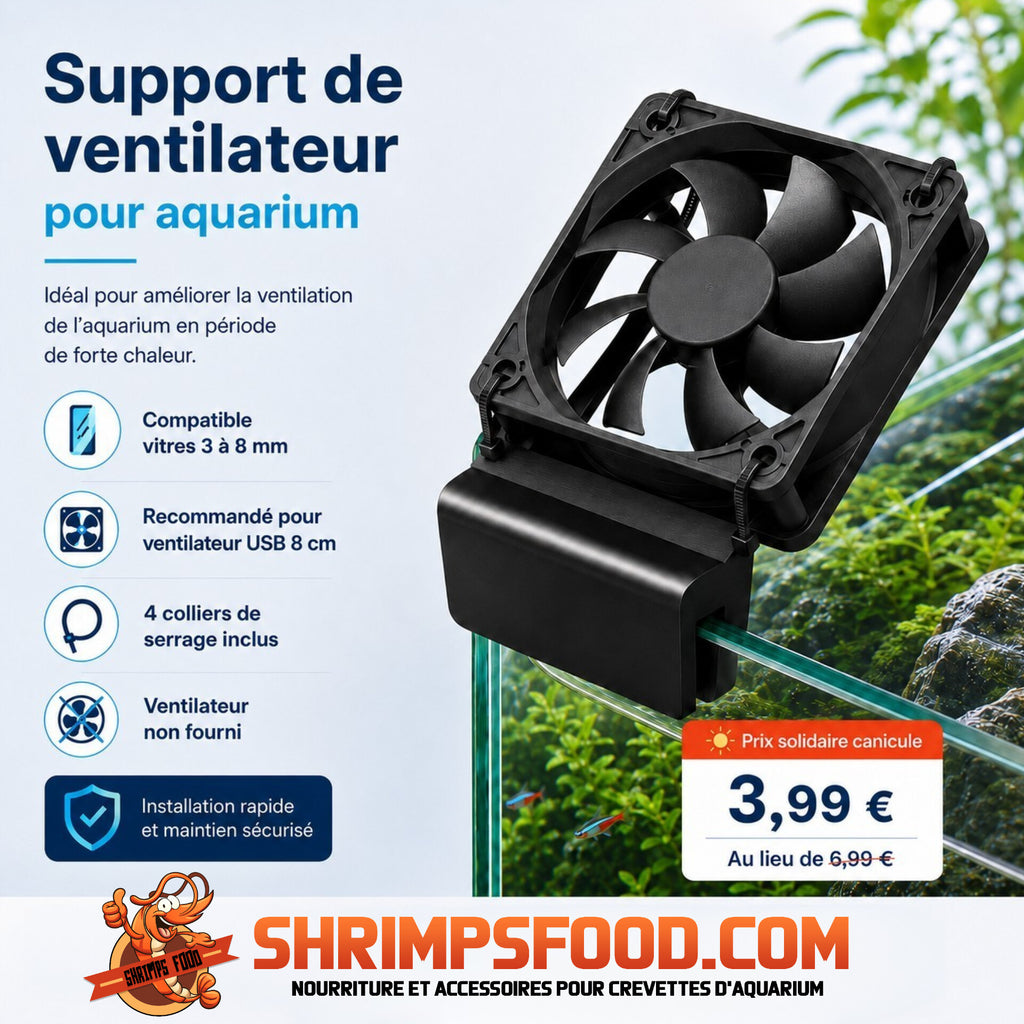 Support ventilateur aquarium