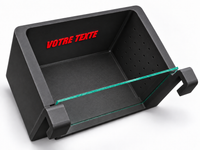 Selection Box personnalisable noire pour crevettes Caridina et Neocaridina, vue de dessus avec vitre transparente
